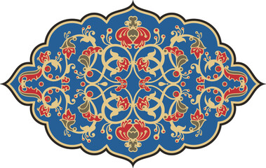 Vector floral Persian ethnic ornamental series. Floral decorative motifs in Eastern and Oriental style. Retro wedding backgrounds, page decorations, damask, textile, fabric, carpet and scarf patterns.