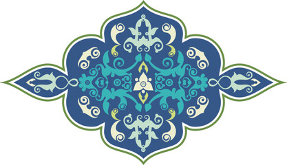 Vector floral Persian ethnic ornamental series. Floral decorative motifs in Eastern and Oriental style. Retro wedding backgrounds, page decorations, damask, textile, fabric, carpet and scarf patterns.