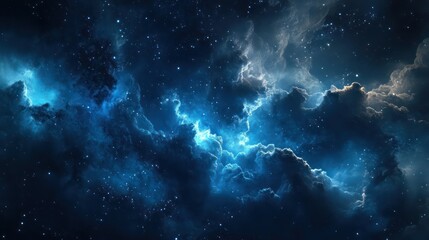 Fototapeta premium The Mysterious Nebula Depicts Cosmic Elements In Space Forever