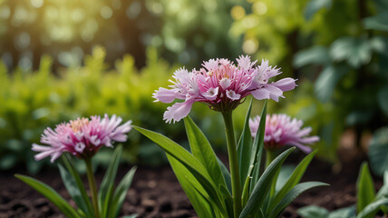 Fototapeta premium Flowers Plants Nature Spring Green Background