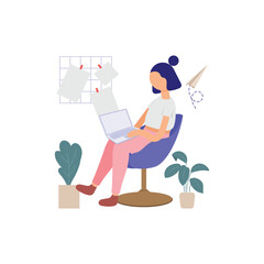 Fototapeta premium Efficient Time Management Vector Illustration