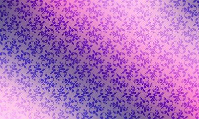 Elegant floral pattern in soft lavender and pink hues for a dreamy atmosphere