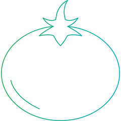 Tomato single vector icon illustration