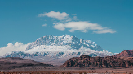 snow covered mountains