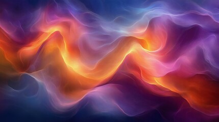 Obraz premium Dreamy Fluid Gradient – High-Resolution Abstract Energy Flow