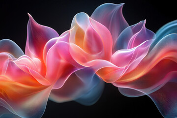 Obraz premium An abstract representation of spring elements for artistic expression.