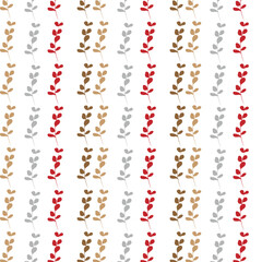 alphabet made of red and white