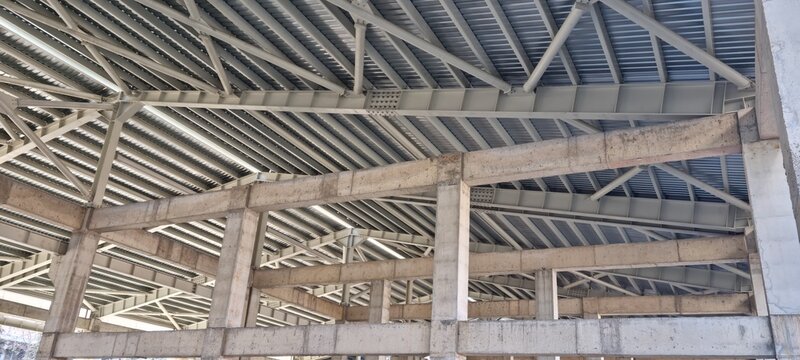 Industrial facility under construction