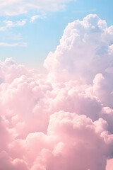 Beautiful pastel clouds fill the sky during sunset over a serene landscape