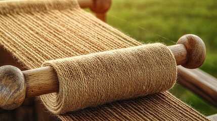 Close-Up Details of Traditional Weaving Techniques Capturing the Art of Loom Weaving, Close-Up Details of Traditional Weaving Techniques Design, Traditional Weaving Techniques Textures.