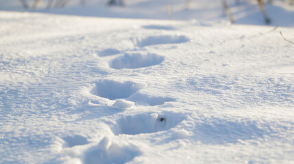 Obraz premium bird on winter snow wildlife