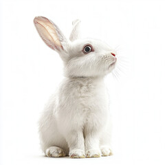 Obraz premium white bunny isolated