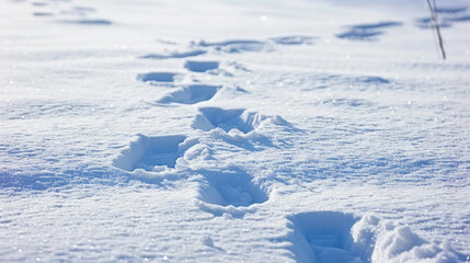 Obraz premium bird on winter snow wildlife