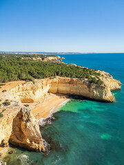 Aerial view of Algarve, Portugal, Europe