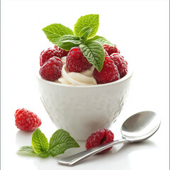 yogurt isolated