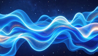 Obraz premium Vibrant water flow swirling through cosmic space, natural beauty