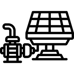 Solar Irrigation Pump Icon