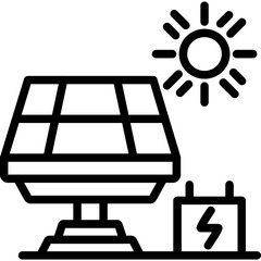 Concentrated Solar Power Icon