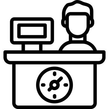 Store Pickup Counter Icon