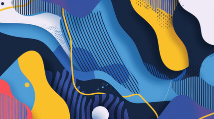 Obraz premium light, texture, wallpaper, design, blue, wave, art, digital, pattern, illustration, water, motion, color, backdrop, waves, line, lines, curve, concept, element, style, swirl, technology, backgrounds, 