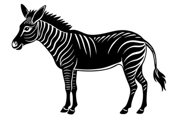 Obraz premium Kiang Vector Artwork. A Perfect Blend of Wildlife and Digital Art