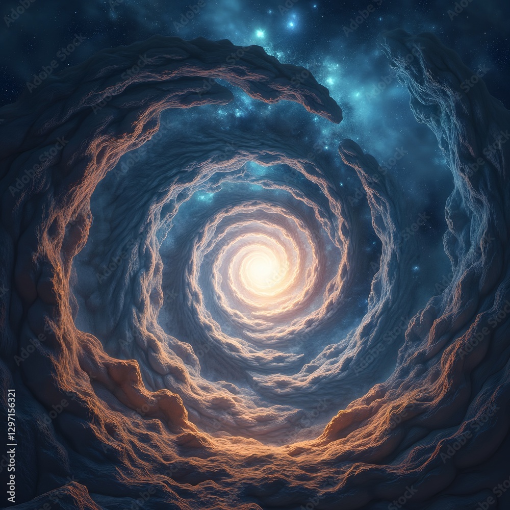 Canvas Prints cosmic vortex of light