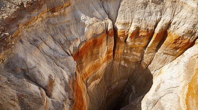 Spectacular Dry Cliffs of Tiponi Gap Falls Petrified Formation