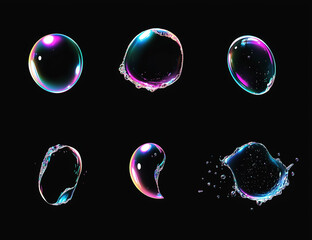 set of bubbles