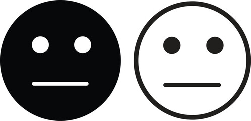 Fototapeta premium Emoji face icon in flat line set. isolated on transparent background Doodle drawn sketch style. with different expression emotion