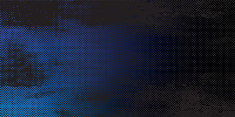 Halftone gradient. Dotted gradient, smooth dots spraying and halftones dot background seamless horizontal geometric pattern vector template set.