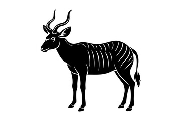 Fototapeta premium Waterbuck Vector Illustration – Perfect for Eco-Themed Projects