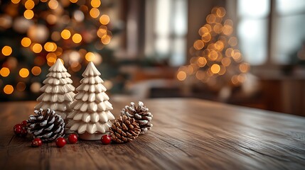 Beautiful holiday scene with warm lights high resolution hd photo