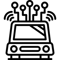 Autonomous Vehicle Icon