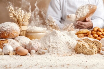 Fototapeta premium Baking food banner