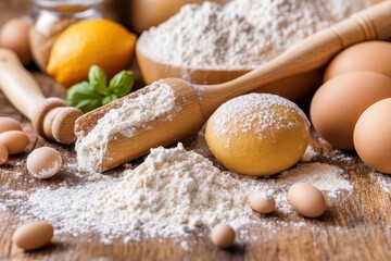 Fototapeta premium Baking food banner