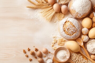 Fototapeta premium Baking food banner