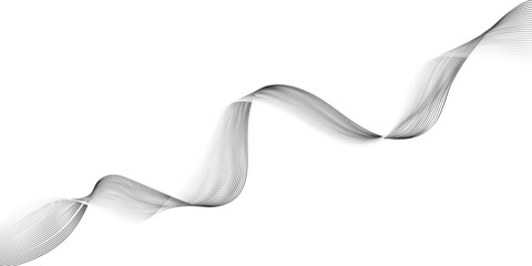 silver ribbon on white background