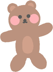 동물 곰돌이 곰인형 곰돌이인형 놀잇감 장난감 생명 인형 동물인형 일러스트