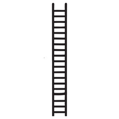 Tall Vertical Ladder Reaching Upward For Success and Growth