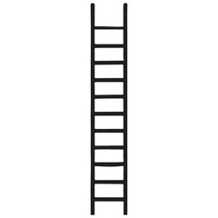 Silhouette of a ladder vector graphic download for design projects