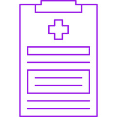 Obraz premium Medical Report single vector icon illustration