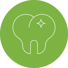 Teeth single vector icon illustration