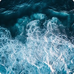 Fototapeta premium Serene ocean surface under bright sunlight high resolution picture