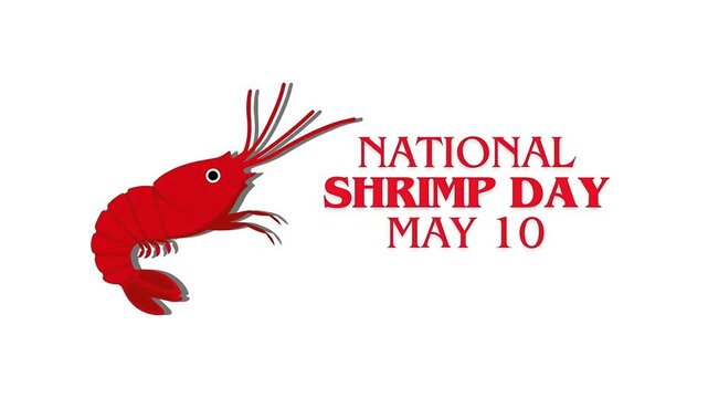 vector graphic of national shrimp day good for national shrimp day celebration. flat design. flyer design. flat illustration.