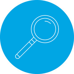 Magnifying glass single vector icon illustration