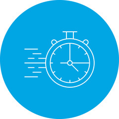 StopWatch single vector icon illustration