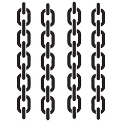 Obraz premium Strong Chain Vector Illustration Symbolizing Connection and Security