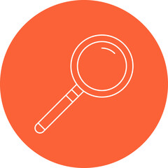 Magnifying glass single vector icon illustration