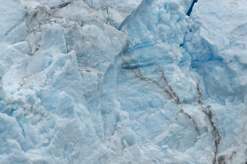Glacier with blue ice