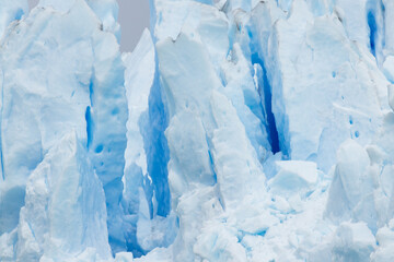 Glacier with blue ice